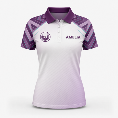 Women’s Custom Name Phoenix Polo - Purple Geo Panels - Personalized Polo shirt - All over printed 091bdc5f-7cd4-498d-9a8d-1cbe7440317d.png