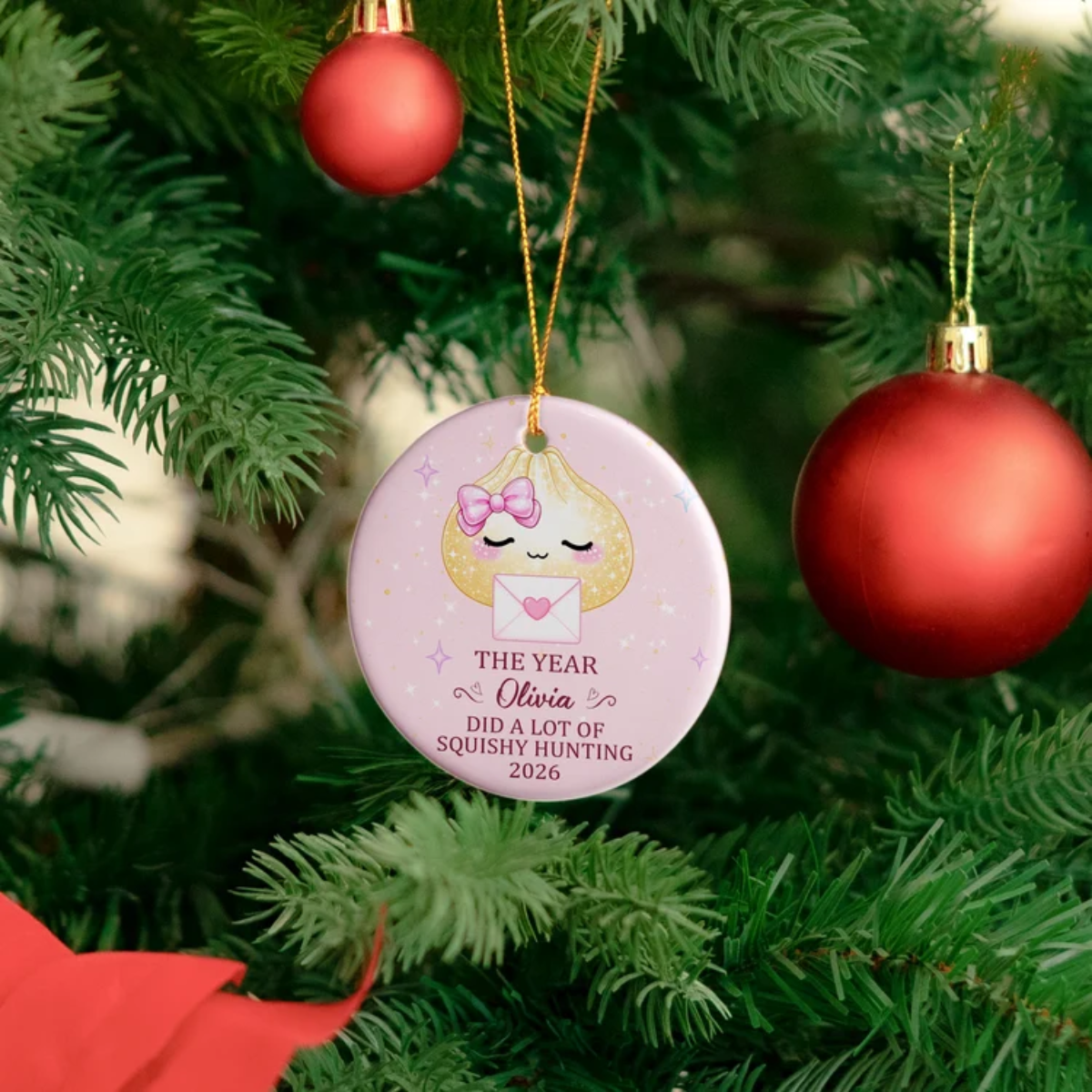 Cute Gift For Kids 2026 Cute Dumpling Squishy Hunter - Personalized Ornament - Gift For Kid, Famlily 09ccbd8a-f32b-4f48-9f8e-9c8082b331da-11.png
