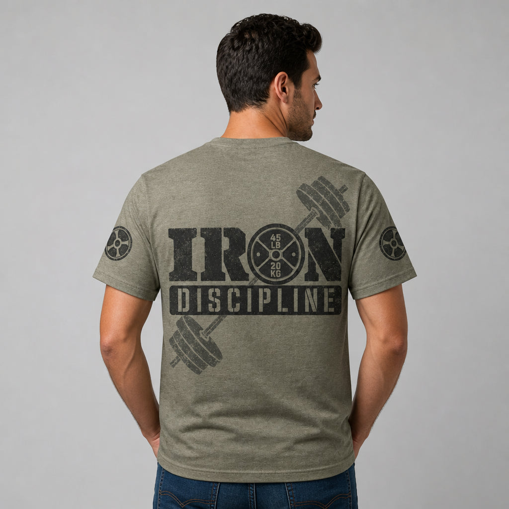 Iron Discipline Weight Plate Tee - T-Shirt - All over printed 09e3f107-cd04-4259-b267-75c87a9b86ff.jpg