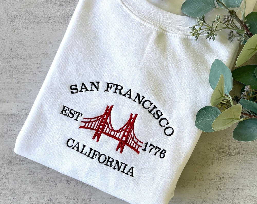 San Francisco Sweatshirt, San Fran Crewneck, City Sweatshirt, Embroidered California Sweatshirt, Vintage Crewneck, Embroidered Sweatshirt 0_476177e7-b01f-4031-adc7-1c6676e2041e.jpg