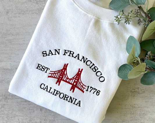 San Francisco Sweatshirt, San Fran Crewneck, City Sweatshirt, Embroidered California Sweatshirt, Vintage Crewneck, Embroidered Sweatshirt 0_476177e7-b01f-4031-adc7-1c6676e2041e.jpg