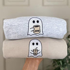 Little Ghost Coffee Crewneck -- Embroidered Sweatshirt, Fall Sweatshirt 0_73f7c2cf-8ff8-41cb-99a5-5305f0f6222c.jpg