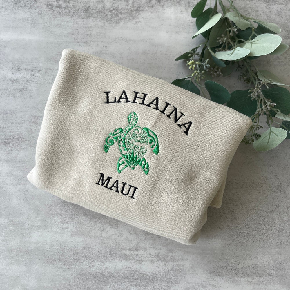 Embroidered Lahaina Maui Sweatshirt, Maui Sweatshirt, Crewneck Sweatshirt, Lahaina Sweatshirt, Maui Sweatshirt, Aesthetic Sweatshirt 0_af8e6c6c-7c9c-41e3-84e5-603bb960eee1.jpg