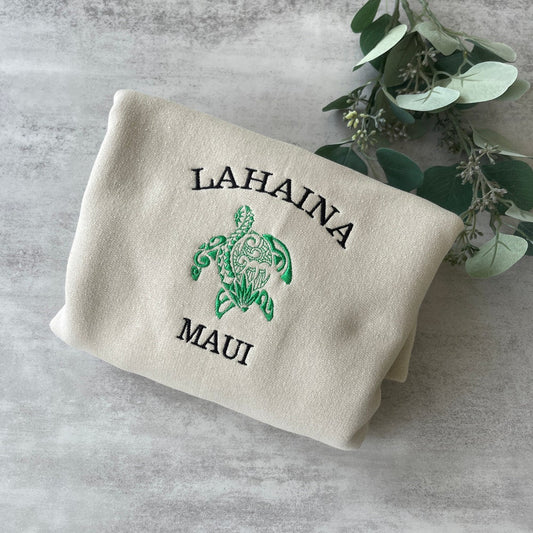 Embroidered Lahaina Maui Sweatshirt, Maui Sweatshirt, Crewneck Sweatshirt, Lahaina Sweatshirt, Maui Sweatshirt, Aesthetic Sweatshirt 0_af8e6c6c-7c9c-41e3-84e5-603bb960eee1.jpg
