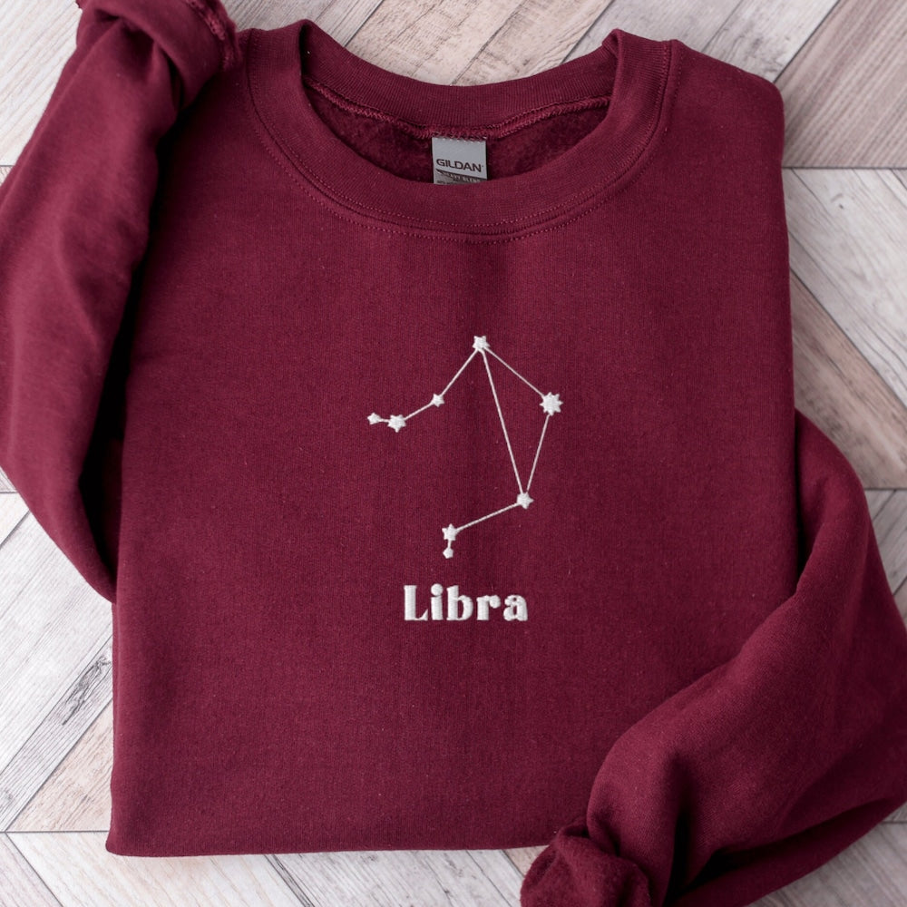 Libra Embroidered Sweatshirt, Embroidered Libra Crewneck Sweater, Embroidered Zodiac Shirt, Libra Shirt, Constellation Shirt 0_b0fb8f74-1903-4ec1-a834-883ffa9cda63.jpg