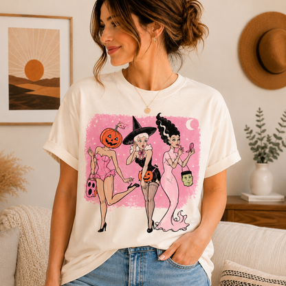 Pretty, Spooky & Unbothered Halloween Hoodie, T-Shirt – Retro Monster Girls Graphic Shirt, Pink Witchy Halloween Gift For Her 0aac5363-3f10-4616-bedb-35ff564c2823--o-ph-ng.png