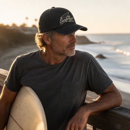 Gone Surfing Embroidered Dad Cap - Lifestyle 2
