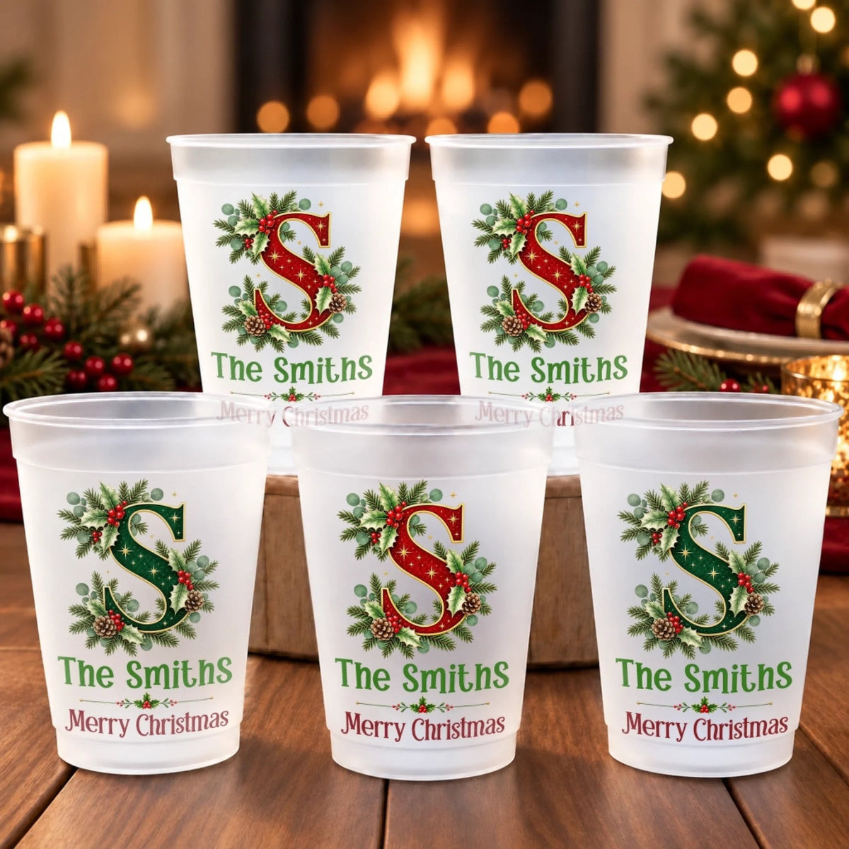 Custom Name Christmas Family Gifts - Personalized Plastic Cups - Christmas Drinkware For Party 0b18f553-9cab-458f-b37e-5083db57b4ca-1.jpeg