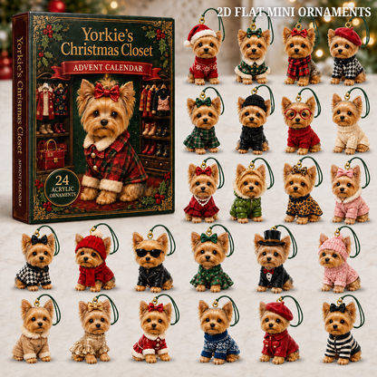 Yorkie Christmas Closet Advent Calendar 2026 - 24-Day Festive Countdown, Acrylic Charms Blind Box - Gift For Yorkshire Terrier Lovers 0b51d324-d3bb-486d-94bd-a762388c49b7-yorkie-text.png