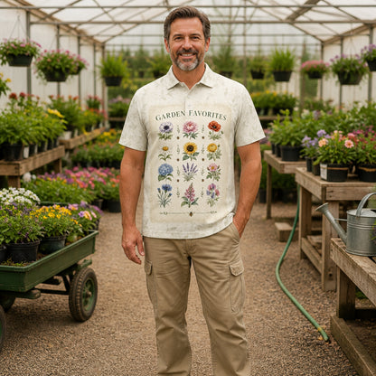 Garden Favorites Botanical Grid Polo - Polo shirt - All over printed 0b52639a-20b8-4abe-886b-a333b6bbebf7.jpg