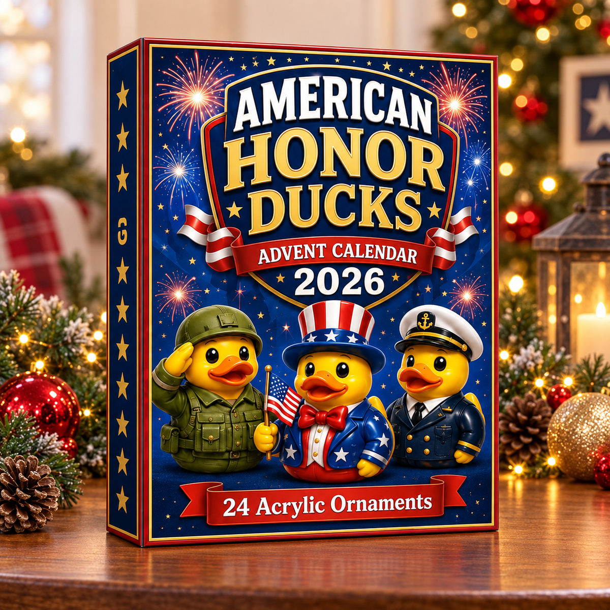 American Honor Rubber Duck Advent Calendar 2026 - 24-Day Festive Countdown, Acrylic Charms Blind Box - Gift For Family & Friends 0b6cfeeb-07ab-4c81-839b-ba670aae003b-ducks-box.png