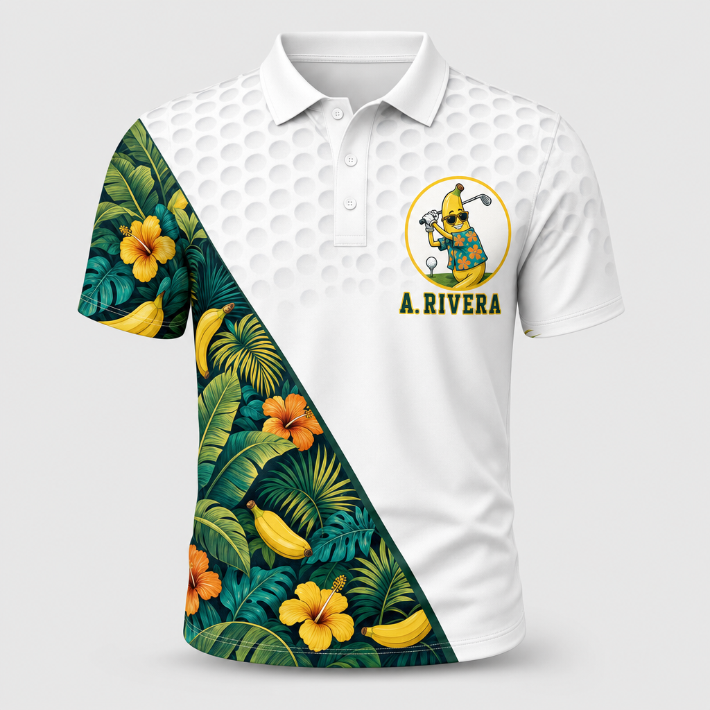 Tropical Banana Golfer Team Polo — Personalized Name & Team - Personalized Polo shirt - All over printed 0c2a789b-62cb-4632-b6f4-4264b7dd20cb.png
