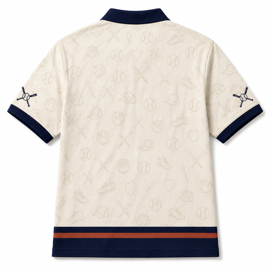 Baseball Dad Polo - Back view