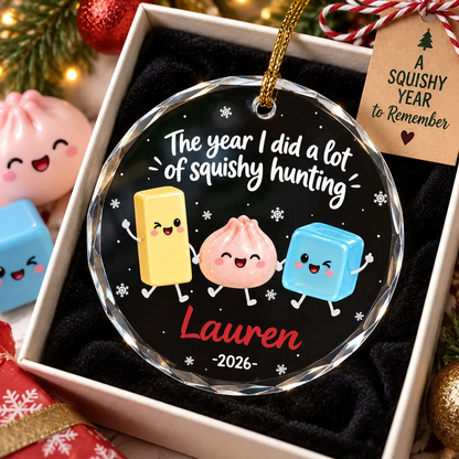 The Year I Did A Lot Of Squishy Hunting 2D Flat - Personalized Crystal Ornament - Squishy Lover Christmas Keepsake 0cbfd1a7-e414-4e8c-8fe8-144bc8bff420-banner-1-.png
