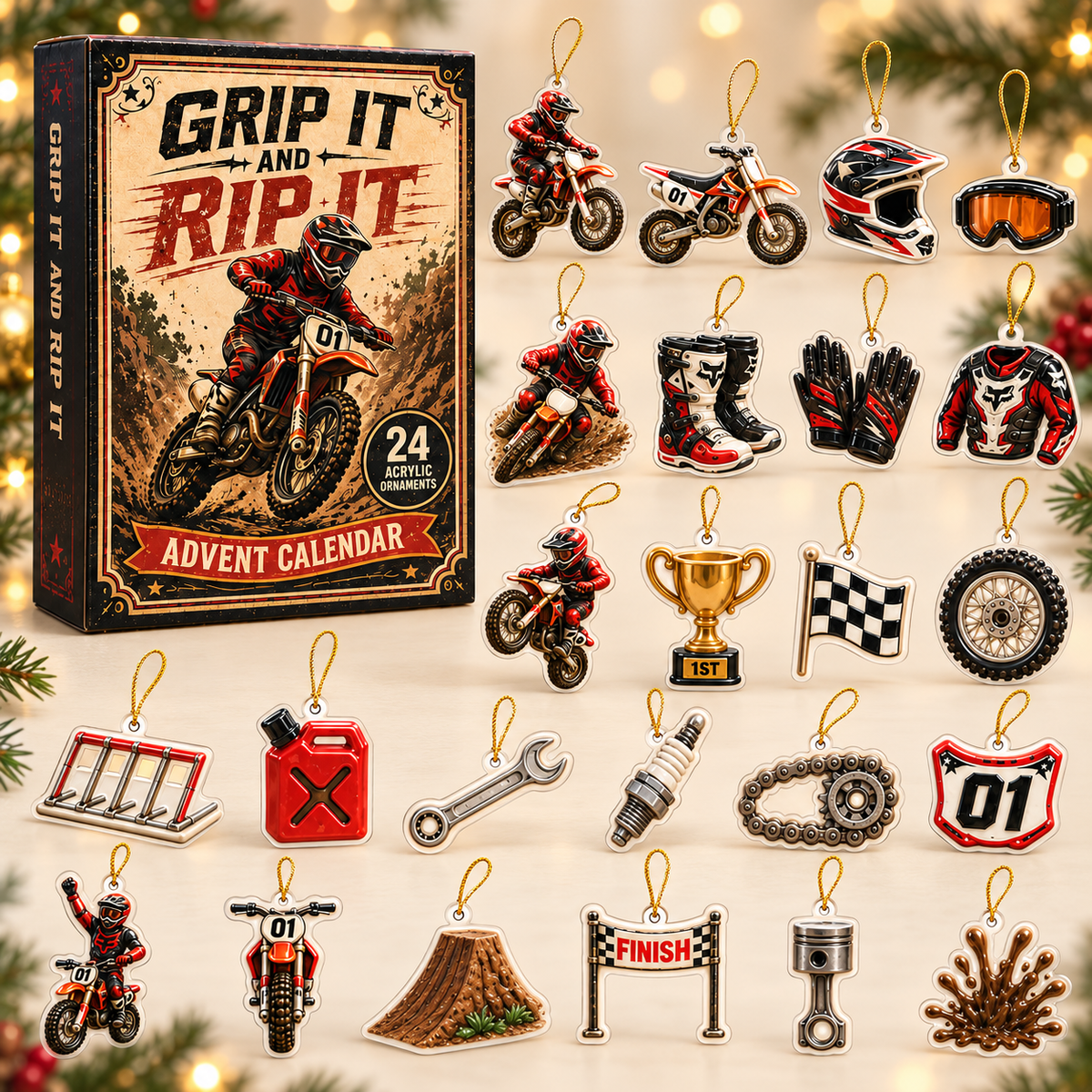 Motocross Action Advent Calendar 2026 - 24-Day Festive Countdown, Acrylic Charms Blind Box - Gift For Motor Lovers 0d1d9d59-bce7-4658-9ffb-c2a4278fa243-race-box-charms.png