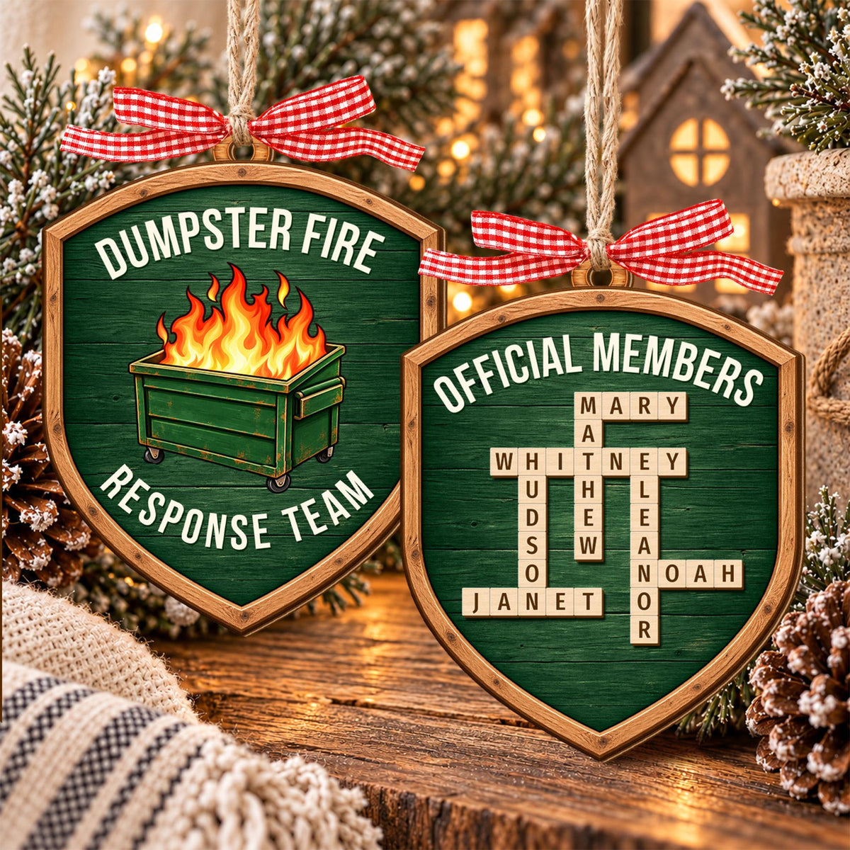 Funny Office Team Christmas Ornament, Dumpster Fire Response Team, Puzzle Name Team Gift, Gag Gift for Coworker, Best Team Ever Gift 0d6a1ff9-49ec-4719-bba2-6edf36aaa42f-7.jpg
