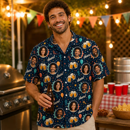 Custom Face Birthday Beer Hawaiian Shirt - Lifestyle 2