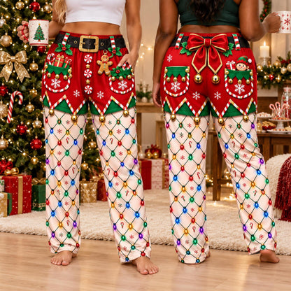 Funny Christmas Pajama Pants: Santa Suit Illusion Print, Holiday String Lights 0dee9002-3f18-4553-9405-a55cd1671492-7.jpg