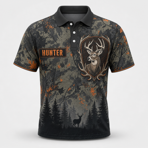 Personalized Deer Hunter Camo Crest AOP Polo - Personalized Polo shirt - All over printed 0e2e08b5-235c-4f83-834f-d4790280866d.png