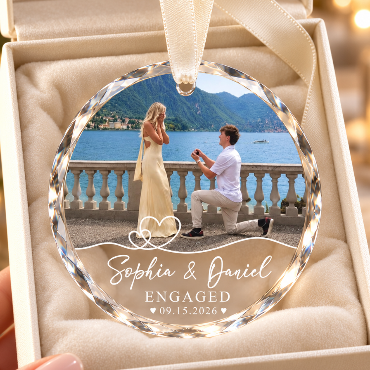 Custom Engagement Photo Ornament, Engagement Ornament, Couple Photo Engaged Ornament, Marriage Proposal Gift,Wedding Newlywed Photo Keepsake 0e85c935-2309-4686-93b3-b6c9f3433905-banner-1.png