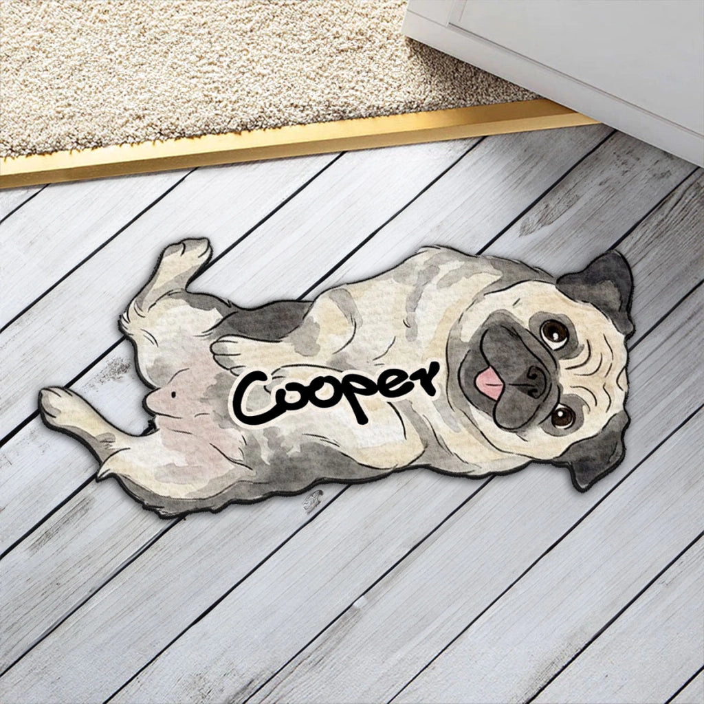 Personalized Dog-Shaped Doormat with Custom Name, Welcome Mat, Gift for Dog Lovers 0f0a6e8e-54db-4c30-a14e-bf4529c9726a-5.webp