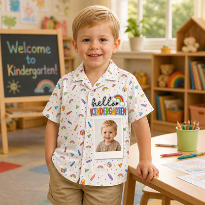 Hello Kindergarten Photo AOP Kids Hawaiian Shirt - Personalized Hawaiian Kids Shirt - AOP 0fa5b8bb-d412-47f1-b31f-447e67027ff8.jpg