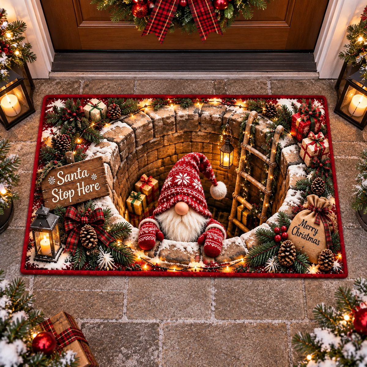 3D Christmas Gnome Doormat, Santa Stop Here Holiday Door Mat, Merry Christmas Porch Rug, Festive Front Door Decor 0fba4eb2-a87a-45b4-845c-ab1422bf762b-o1.png