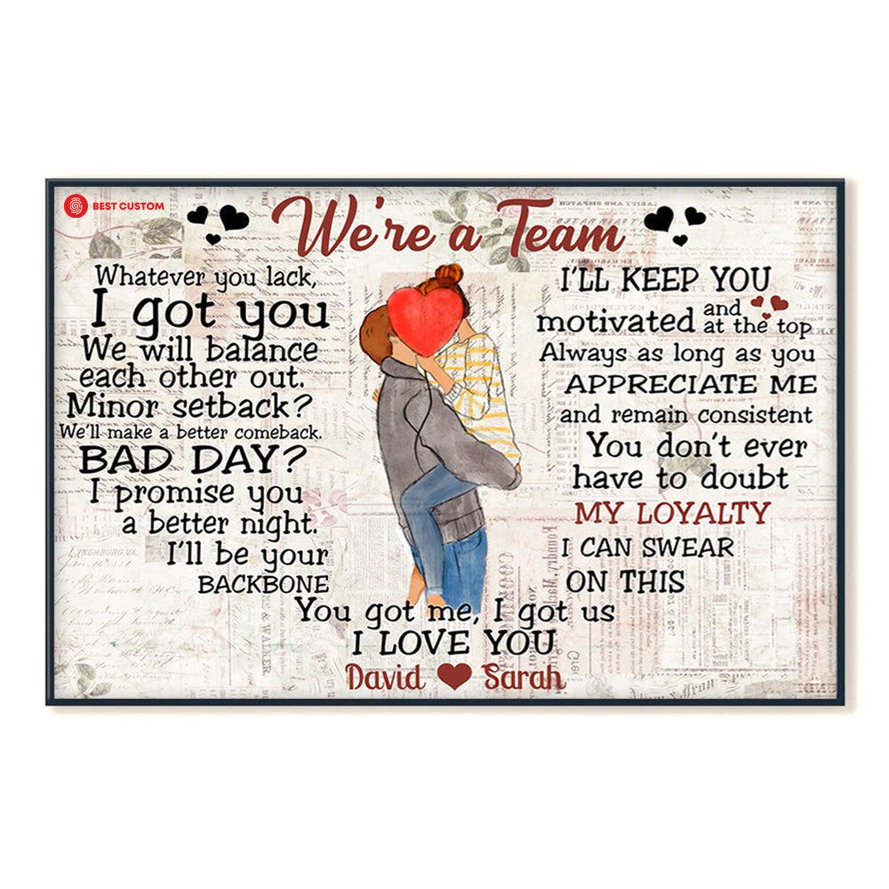 We're A Team Vintage Personalized Canvas Gift For Couple 101_5aada42f-11ad-4131-b0b2-9e956ff39502.jpg