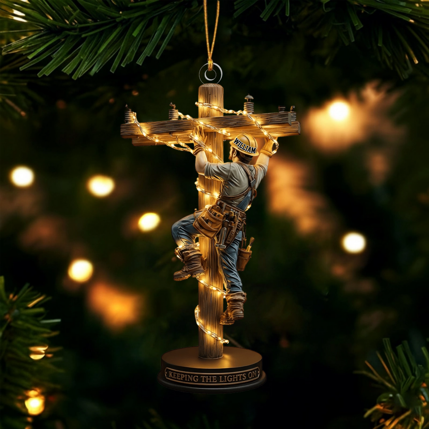 Keeping The Lights On - Personalized Lineman Custom Shaped Ornament 1025-CPS-Keeping_The_Lights_On_-_Personalized_Lineman_Custom_Shaped_Ornament_preview_5000x_20a1ba7a-39b5-4979-bd18-398e3f749cb0.png