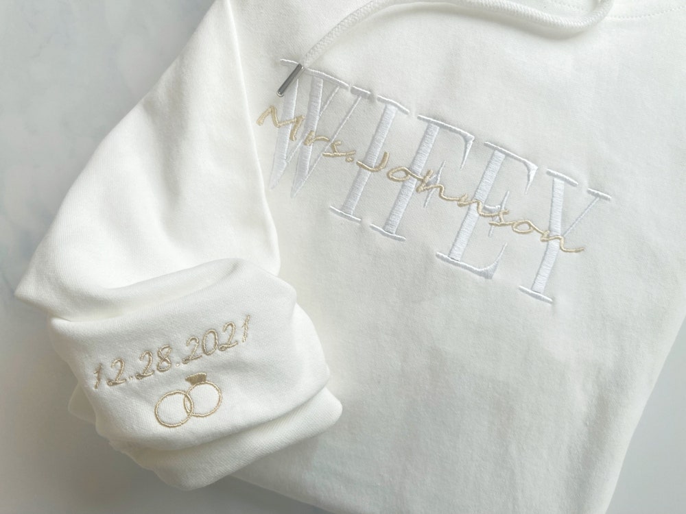 Personalized Embroidered Wifey Hubby Sweatshirt, Custom Last Name Bridal Crewneck, Gift For Couple Matching Hoodie 10_f4bb5042-19fa-4a6f-8e9e-b50635de0f4b.jpg