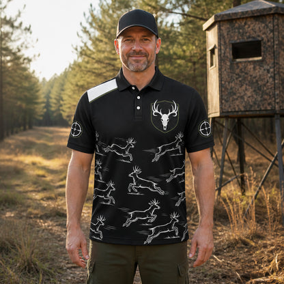 Patriotic Buck Skull Hunter AOP Polo - Polo shirt - All over printed 11042c23-3d7b-489a-9520-be2dba2e4ac5.jpg