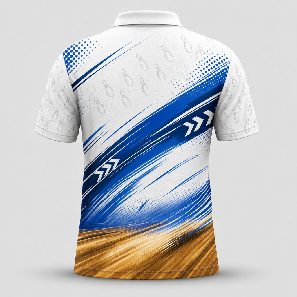 Personalized Bowlanas for Strikes Bowling Polo Shirt – Custom Name, All-Over Print
