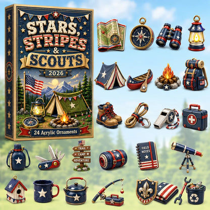 Stars Stripes & Scouts Advent Calendar 2026 - 24-Day Festive Countdown, Acrylic Charms Blind Box - Gift For Scouts, Family & Friends 11453680-8c74-4ef6-b1f7-a74d7369fa06-star.webp