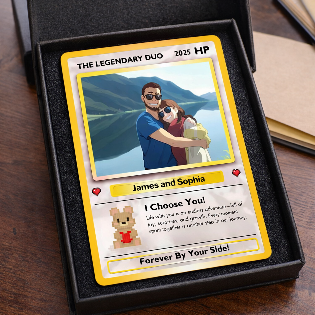 Custom Poke Card Inspired Collectible Gift, Custom Poke Cards, Anniversary Gift For Couple 11_01287a35-04fe-4222-b1d9-21bd2f0c22c5.png