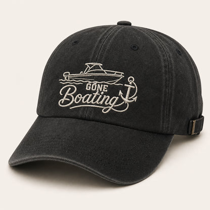 Gone Boating Embroidered Dad Cap - Hero