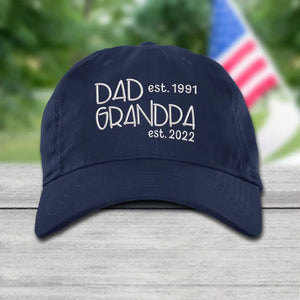 Dad Grandpa Est VT22120081, Custom Nickname Embroidered Cap 12018_5361c349-4901-49f7-b201-26e0ebd47180.jpg