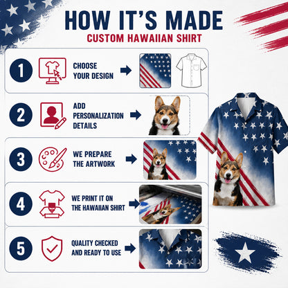 Custom Photo Veteran Memorial Hawaiian Shirt - How to customize