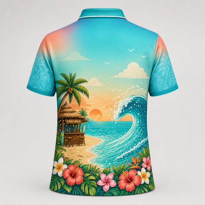 Personalized [Team Name] Crew Bowling Polo Shirt – Custom Name, All-Over Print