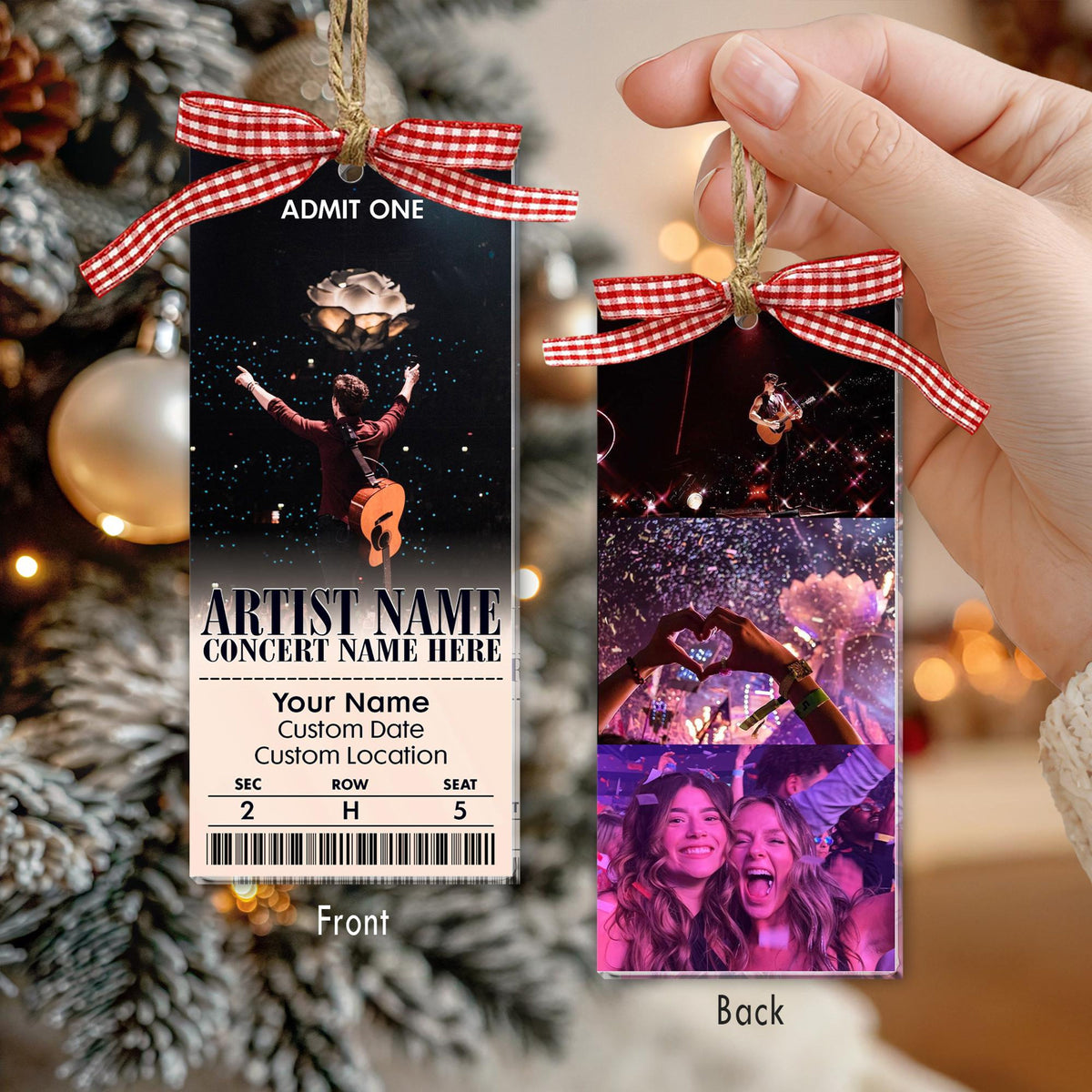 Personalized Acrylic Favorite Concert Ticket Acrylic Ornament: Music Lover Gift Keepsake 1248b7c4-0272-4186-afb0-31be3708784f-2.jpg