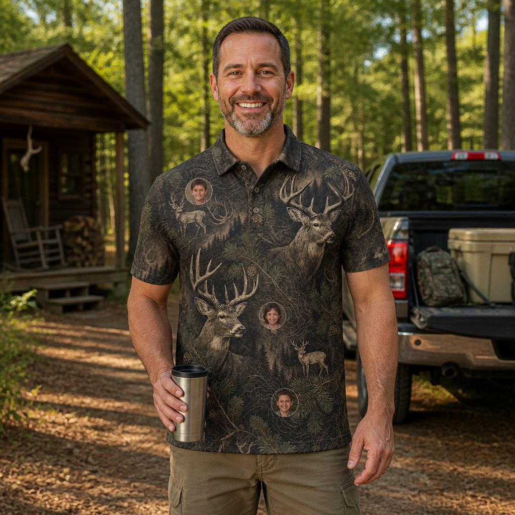 Woodland Buck Camo AOP Polo - Polo shirt - All over printed 1282702b-2562-410d-bb28-7f43208440fe.jpg