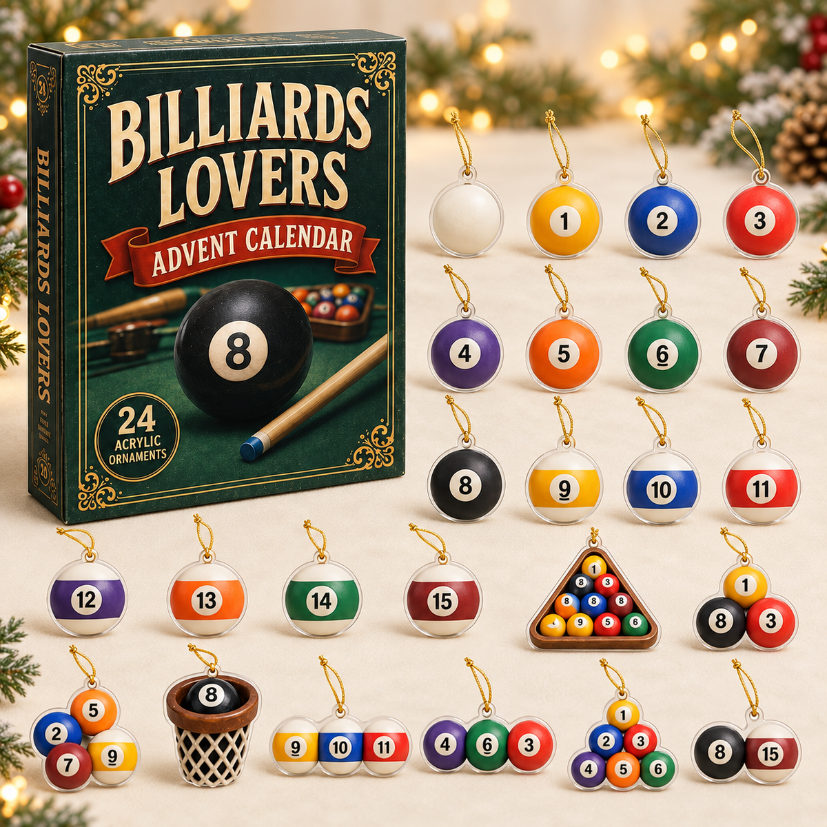 Billiards Ball Advent Calendar 2026 - 24-Day Festive Countdown, Acrylic Charms Blind Box - Gift For Billiards Lovers 12d701a2-a7b5-4259-a956-368def1db01c-billiards-box-charms.png