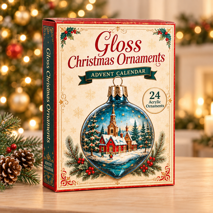 Acrylic Gloss Christmas Advent Calendar 2026 - 24-Day Festive Countdown, Acrylic Charms Blind Box - Gift For Christmas Lovers 1340baae-e808-4aaf-bc05-73863692af3e-gloss-ornament-box.png