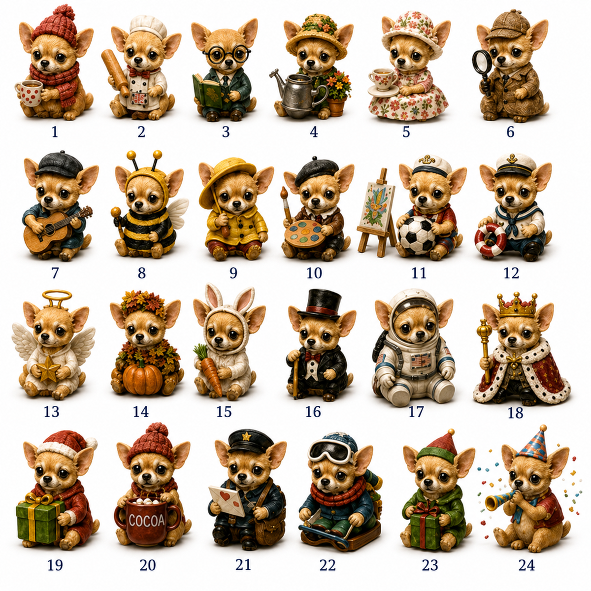 Chihuahua Jobs Advent Calendar - 24 Days of Acrylic Ornament 137a37e9-fc6b-4943-9901-dfd3501518e0-ChatGPTImage2026_9_4_06_06_51_3.png