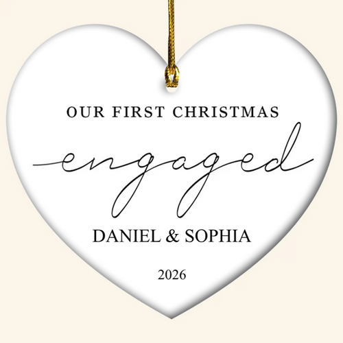 Our First Christmas Engaged - Personalized Ornament - Christmas Gift 14-1.png