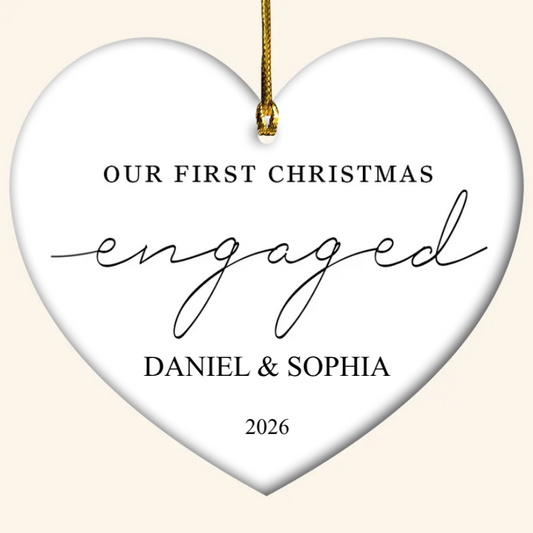Our First Christmas Engaged - Personalized Ornament - Christmas Gift 14-1.png