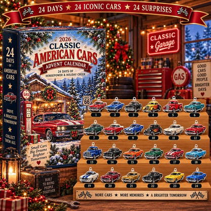 Classic American Cars Advent Calendar 2026, 24 Days Iconic Muscle Car Acrylic Charms Countdown, Car Guy Holiday Gift Box Ornament 140a9178-7129-411f-93f0-4e7d490a7d09-t-i-xu-ng-2-.png