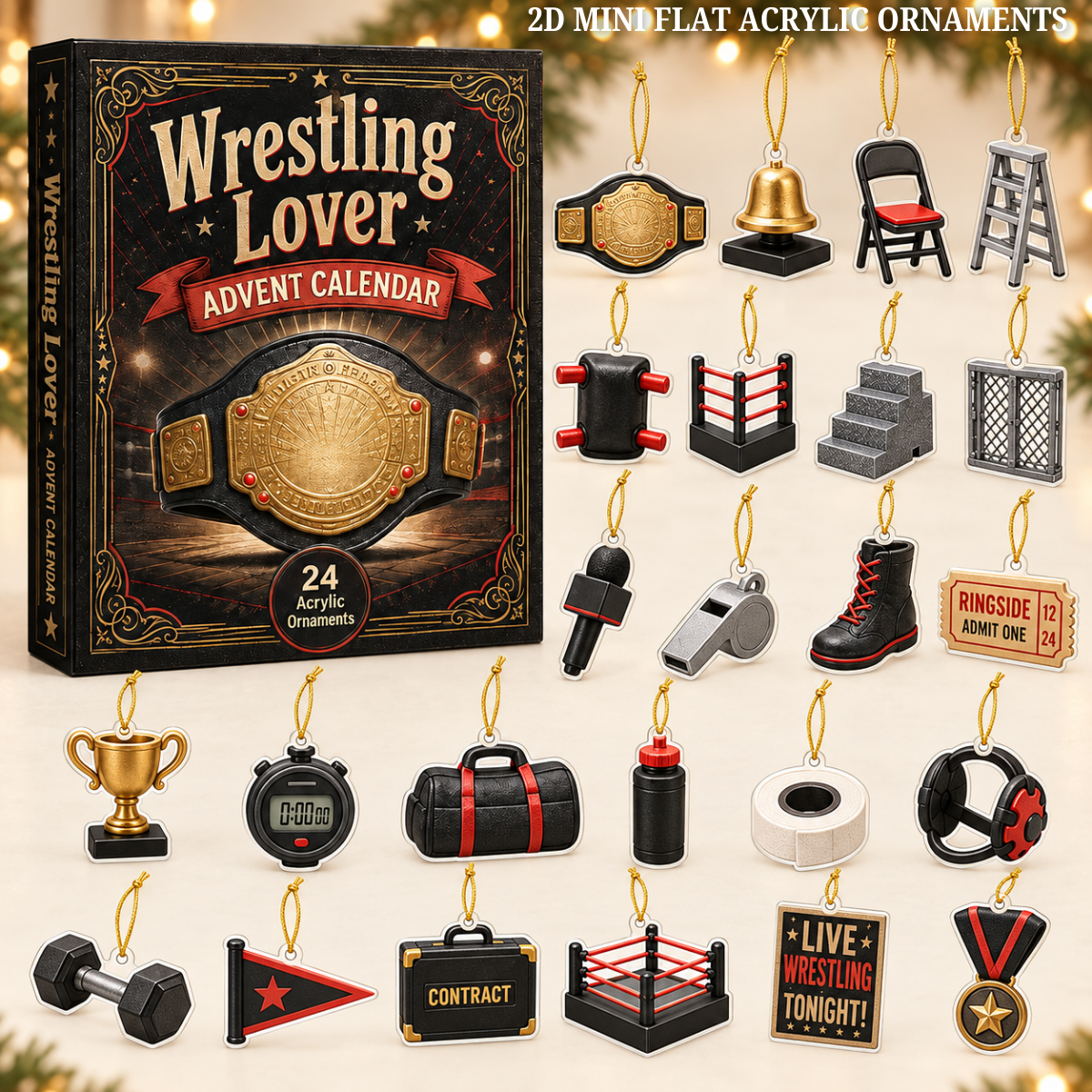Wrestling Lover Advent Calendar 2026 - 24-Day Festive Countdown, Acrylic Charms Blind Box - Gift For Sport Lovers 1555f4e5-1c36-4f73-aff8-18a9a0b348cc-wrestling-text.png