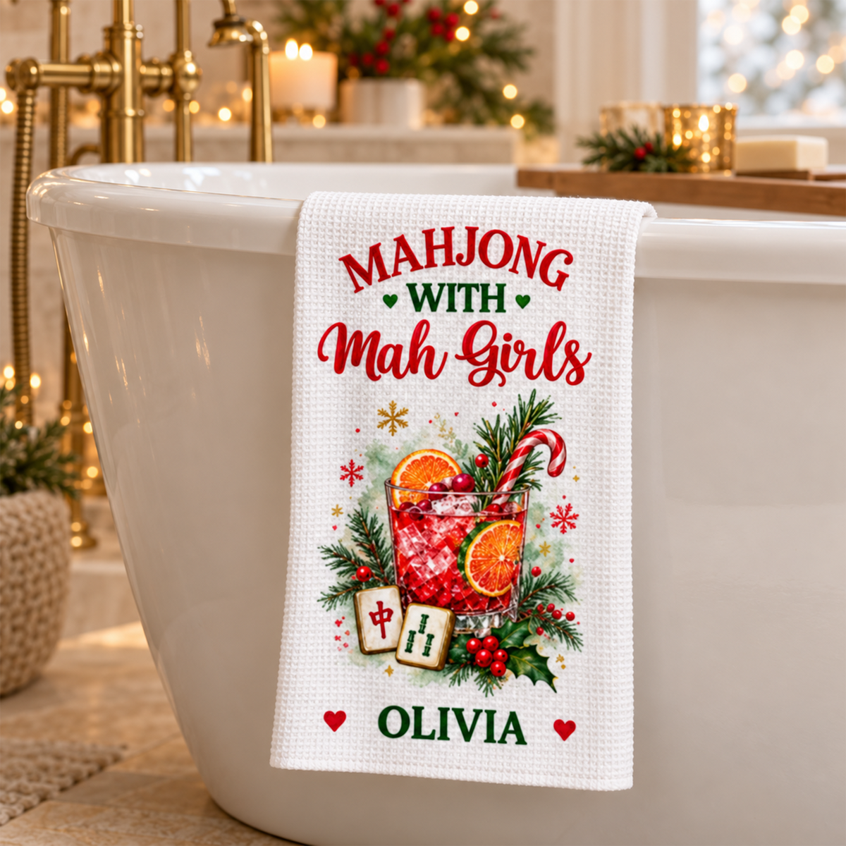 Custom Mahjong Christmas Towel - Personalized Kitchen Towel, Christmas Gifts 15ac9721-384a-49b3-8ade-cbc21510e816-2-5-.png