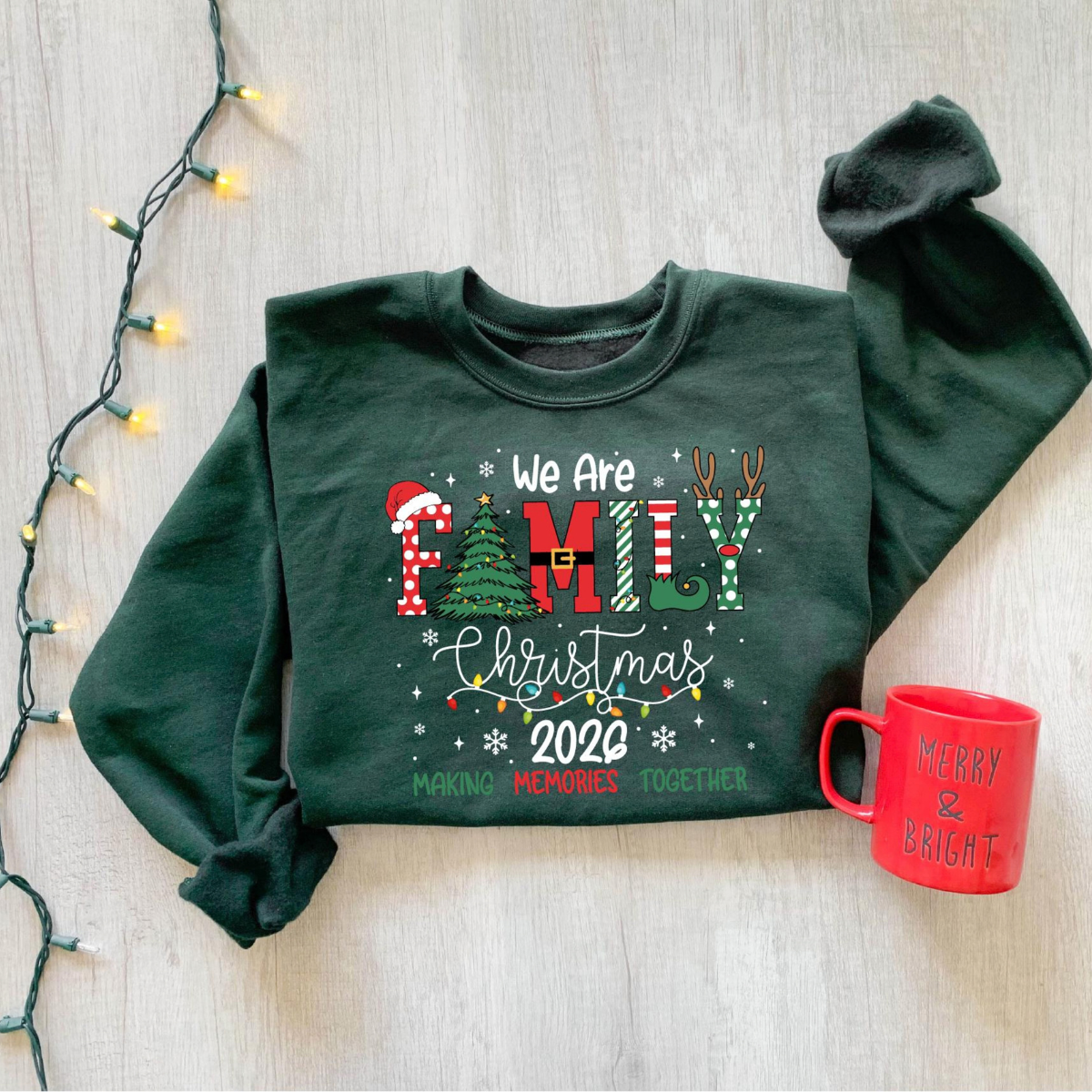 2026 Christmas Crew Sweatshirt, We Are Family Christmas, Family Christmas Tops, Festive Holiday Shirt, Christmas Party Tee 15b6f4ae-aa99-4ff4-84bf-c1a7c99da72e-4.png