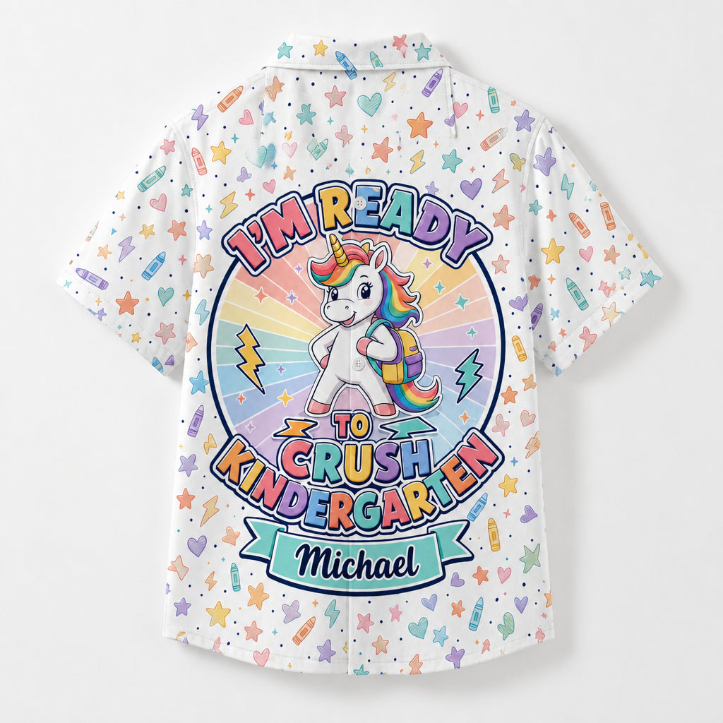 Ready to Crush Kindergarten Unicorn – Kids Hawaiian Shirt (Personalized Name) - Personalized Hawaiian Kids Shirt - AOP 16064d69-8816-4c73-86d4-73f8c680a61a.jpg